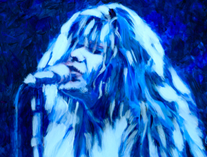 painting of Janis Joplin